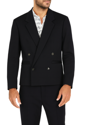 Alta Tensione giacca blazer doppiopetto uomo nero 1557Z-BOLIDE NERO ALTA TENSIONE