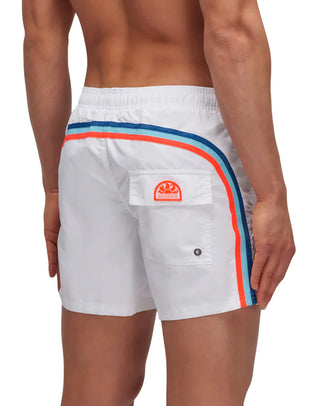 Sundek boxer mare uomo in nylon bianco