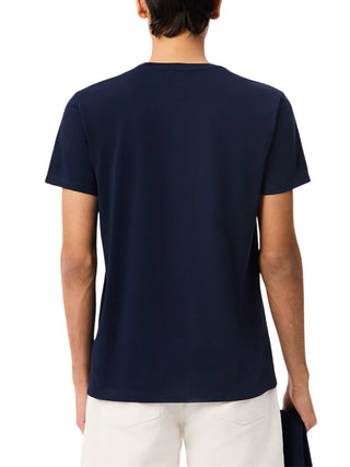 Lacoste T-shirt manica corta in cotone Pima blu