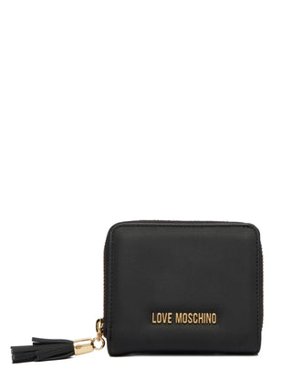 Love Moschino portafogli in ecopelle donna con nappina nero