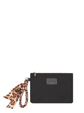 4giveness pochette donna Capri Animalier Resort nero