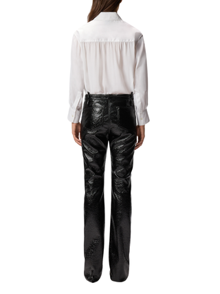 cassata camicia popeline con crepe de chine 105434-A2TG Z05 PINKO