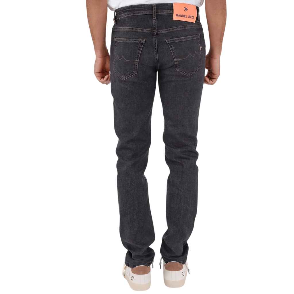 Manuel Ritz jeans uomo slim fit lavaggio grigio