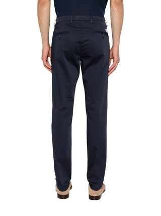 Manuel Ritz pantaloni uomo skinny in cotone blu