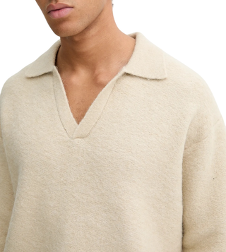 Calvin Klein maglia uomo misto alpaca beige LV04LD307G PD7 Calvin Klein