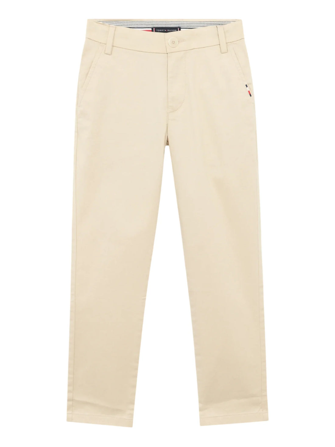 Tommy Hilfiger pantaloni chino bambino slim beige chiaro