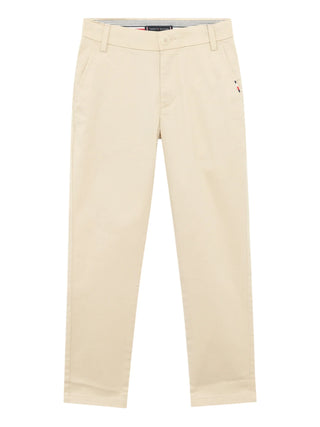 Tommy Hilfiger pantaloni chino bambino slim beige chiaro