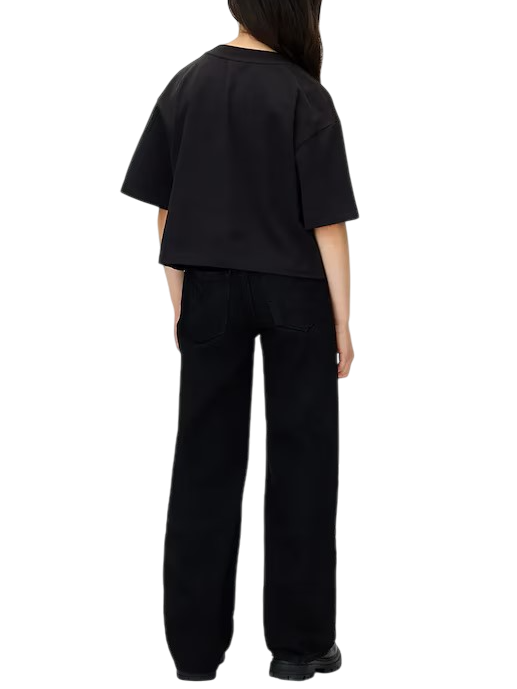 Calvin Klein Jeans jeans bambina gamba larga nero