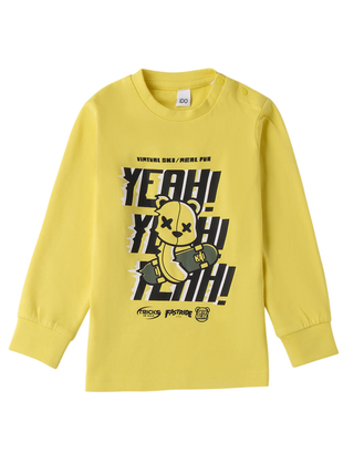 iDo T-shirt manica lunga con stampa giallo 4F241 1432 iDO 