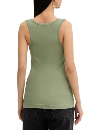 Pinko canotta a costine Calcolatore verde