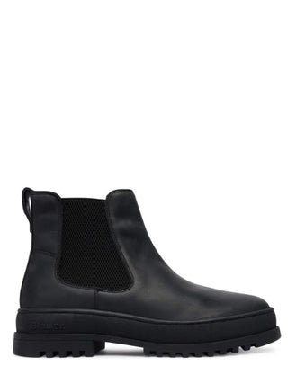 Blauer stivaletti uomo Iuka Chelsea in pelle nero F5IUKA02-LEA BLK BLAUER 