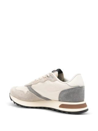 Blauer sneakers Ryder in suede e tessuto beige grigio