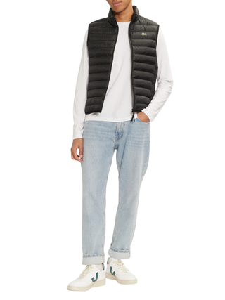 Lacoste gilet imbottito trapuntato uomo nero BH2886 031 LACOSTE