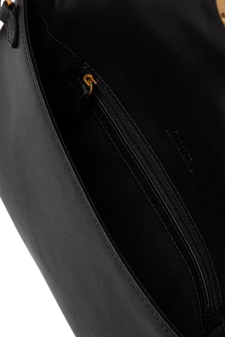 Pinko borsa Click Soft Horizontal Classic in pelle nero oro