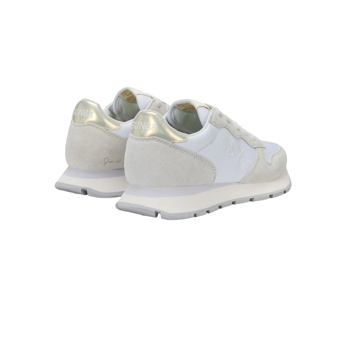 Sun68 sneakers donna Ally Gold Silver bianco