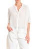 Vicolo camicia donna misto seta bianco latte
