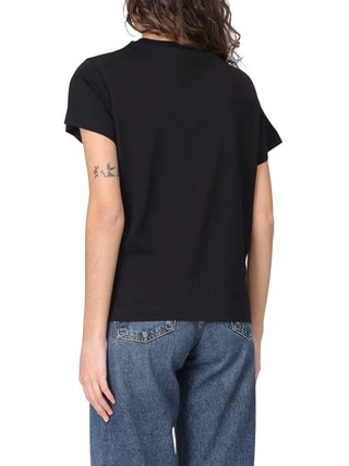 Pinko T-shirt manica corta Basico con logo nero