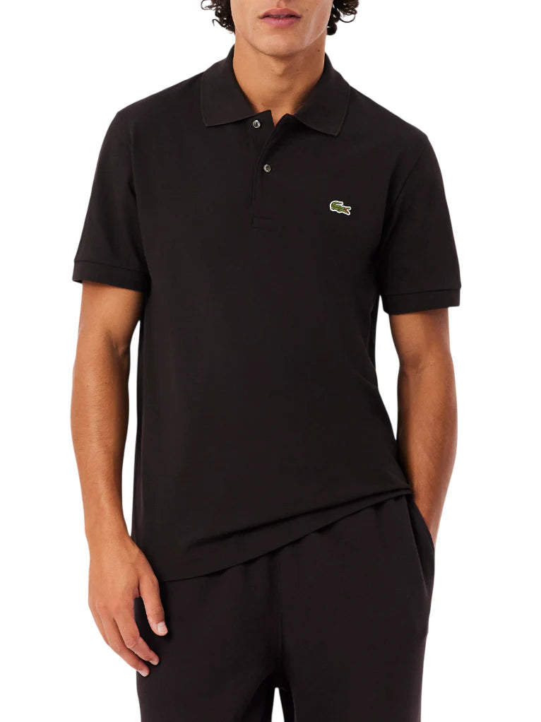 Lacoste polo manica corta 12.12 light in piquè marrone