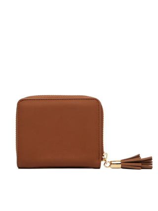 Love Moschino portafogli in ecopelle donna con nappina color cuoio