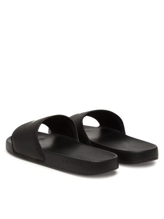 Lacoste ciabatte uomo Serve Slide con logo nero