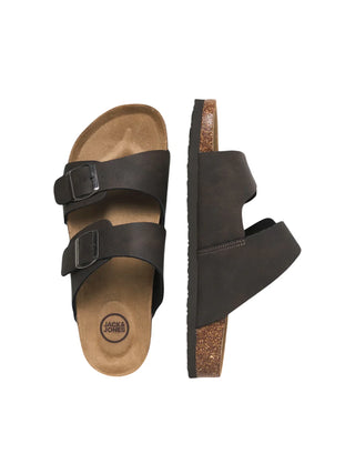 Jack&Jones ciabatte uomo con fascette marrone