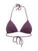 Me Fui bikini top triangolo donna lurex borgogna