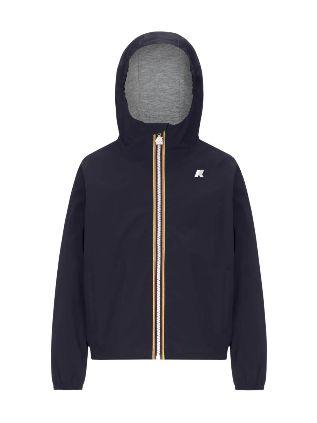 K-Way giubbino leggero antivento Jack con cappuccio blu