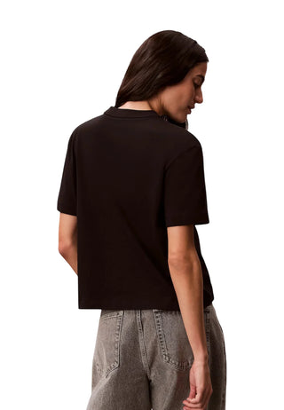 Calvin Klein T-shirt donna manica corta donna nero