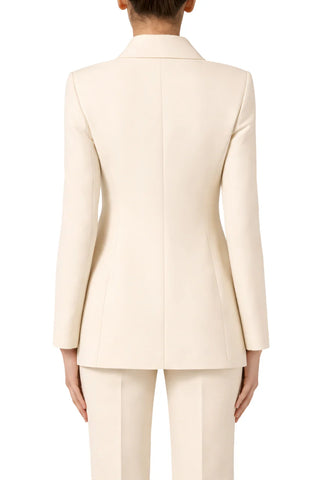 Sandro Ferrone giacca blazer doppiopetto panna