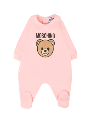 Moschino tutina neonato unisex con orsetto celeste MUY08J-LCA40 50209 MOSCHINO 