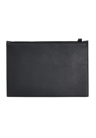 County of Milan pochette in ecopelle con stampa iconica nero COMAF250134 NERO-PINK WINGS COUNTY OF MILAN