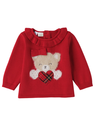 iDo maglia natalizia neonata con orsetto rosso 4F131 2253 iDO 