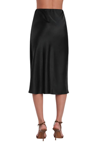 Relish gonna longuette in raso Omion nero