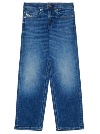 Diesel jeans bambino wide leg lavaggio blu