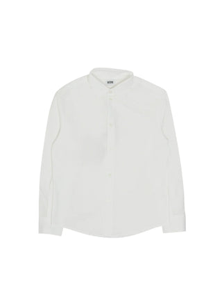 Gcds camicia bambino manica lunga bianco