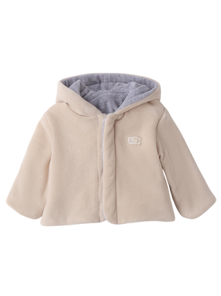 iDo giubbino reversibile neonato beige grigio 4F162 0164 iDO 