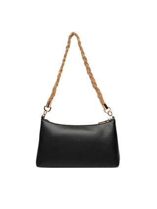 Love Moschino borsa in ecopelle con manico gioiello nero