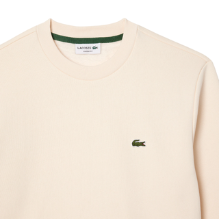 Lacoste felpa uomo in pile panna SH9608 XFJ LACOSTE