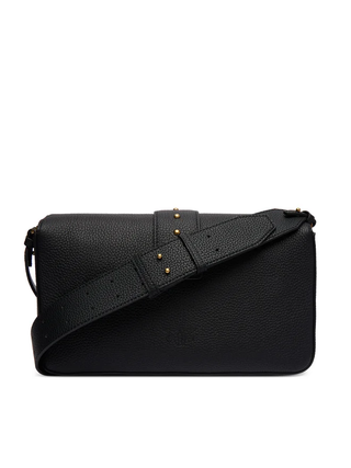 Pinko borsa Love Bag One Classic Slouchy nero oro 104524-A0QO Z99Q PINKO 