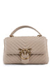 Pinko borsa Love Lady Puff Classic chevron beige oro
