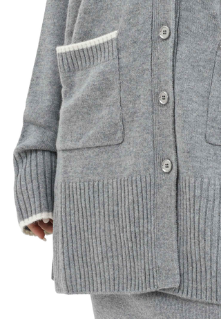 Pinko cardigan Tasmania misto cashmere grigio 105451-A2Q9 II2 PINKO