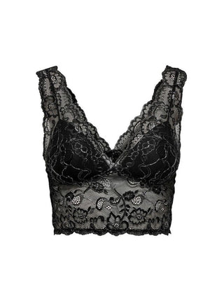 Only bralette in pizzo Chloe nero