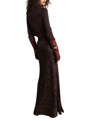 Aniye By gonna lunga Luxy con paillettes marrone 181370 00046 ANIYE BY