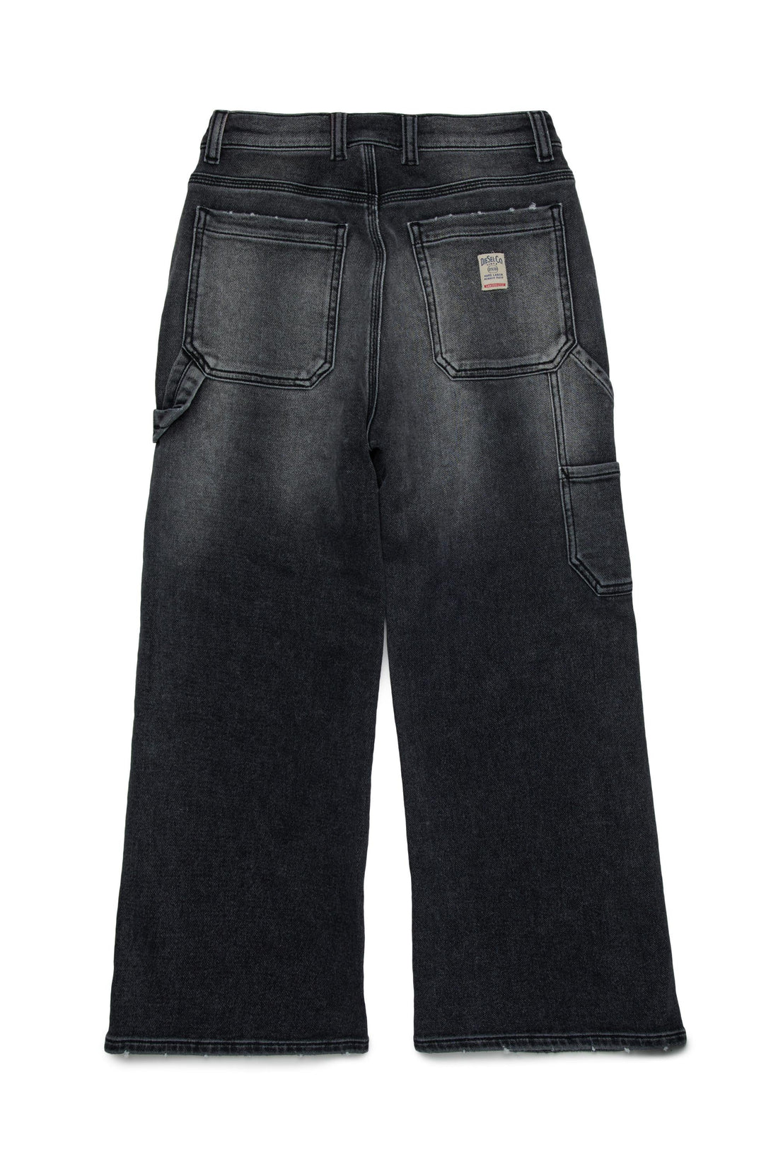 Diesel jeans bambina gamba larga lavaggio grigio