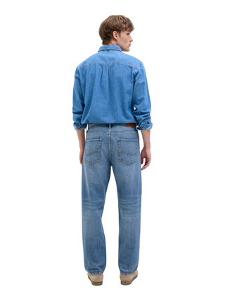 Jack&Jones jeans gamba larga Jjieddie lavaggio blu