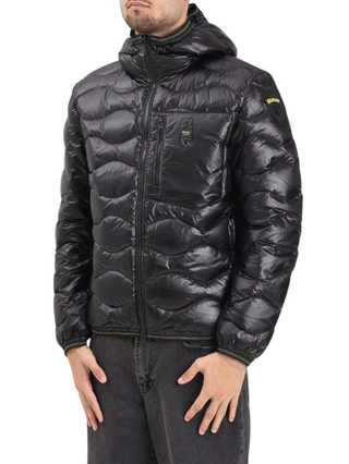 Blauer piumino trapuntato uomo con cappuccio nero 25WBLUC03074-A06355 999 BLAUER 