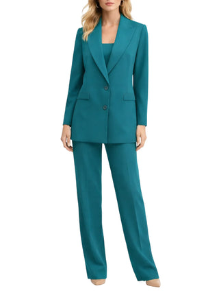 Lola by Sandro Ferrone giacca blazer monopetto in cady verde