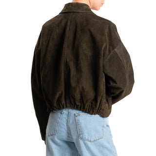 maxitaschini vera pelle scamosciata