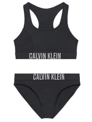 Calvin Klein bikini bambina top e slip nero