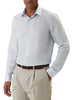Calvin Klein camicia uomo misto lino slim fit celeste